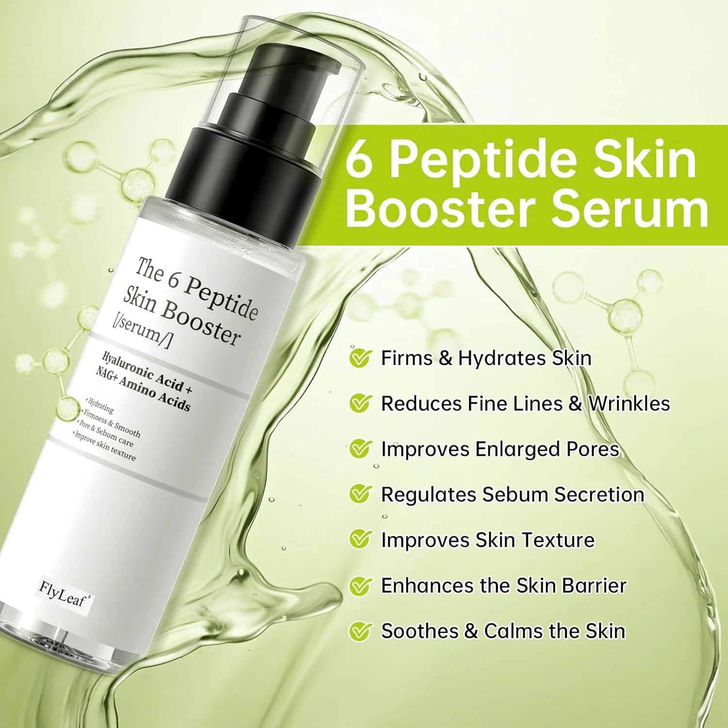 150ml Peptide Skin Booster Ton - Hyaluronic Acid Facial Serum recension och pris