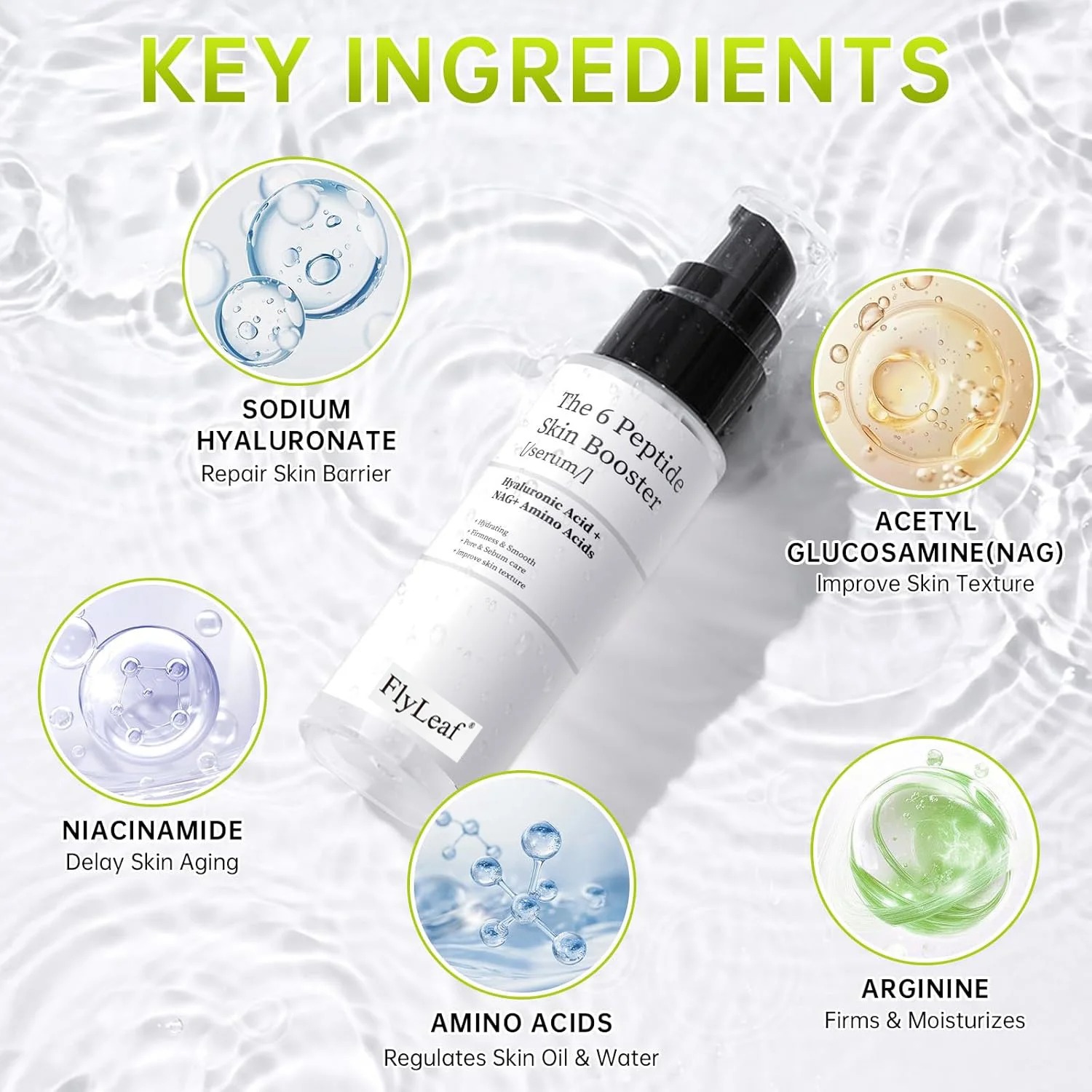 150ml Peptide Skin Booster Ton - Hyaluronic Acid Facial Serum recension och pris