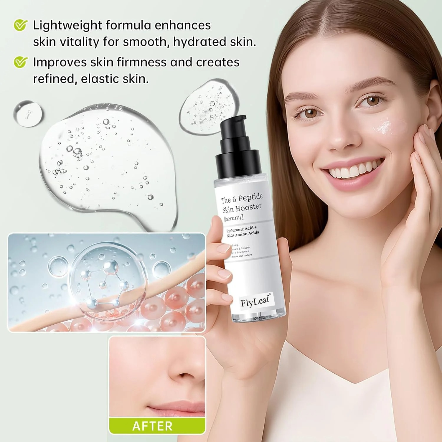 150ml Peptide Skin Booster Ton - Hyaluronic Acid Facial Serum recension och pris