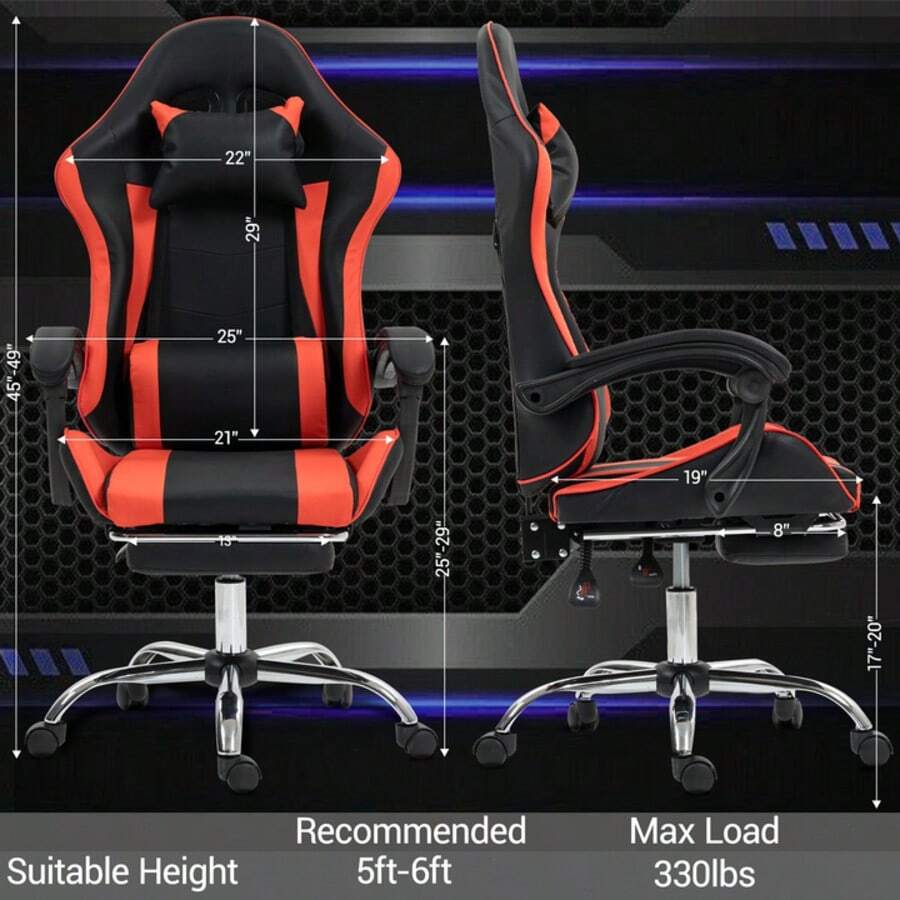 Gaming Chair With Massage Lumb - Massage recension och pris
