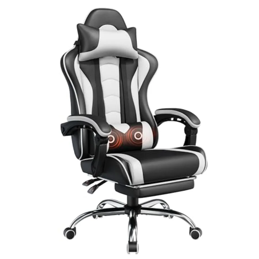 Gaming chair with footrest, ma - Massage recension och pris