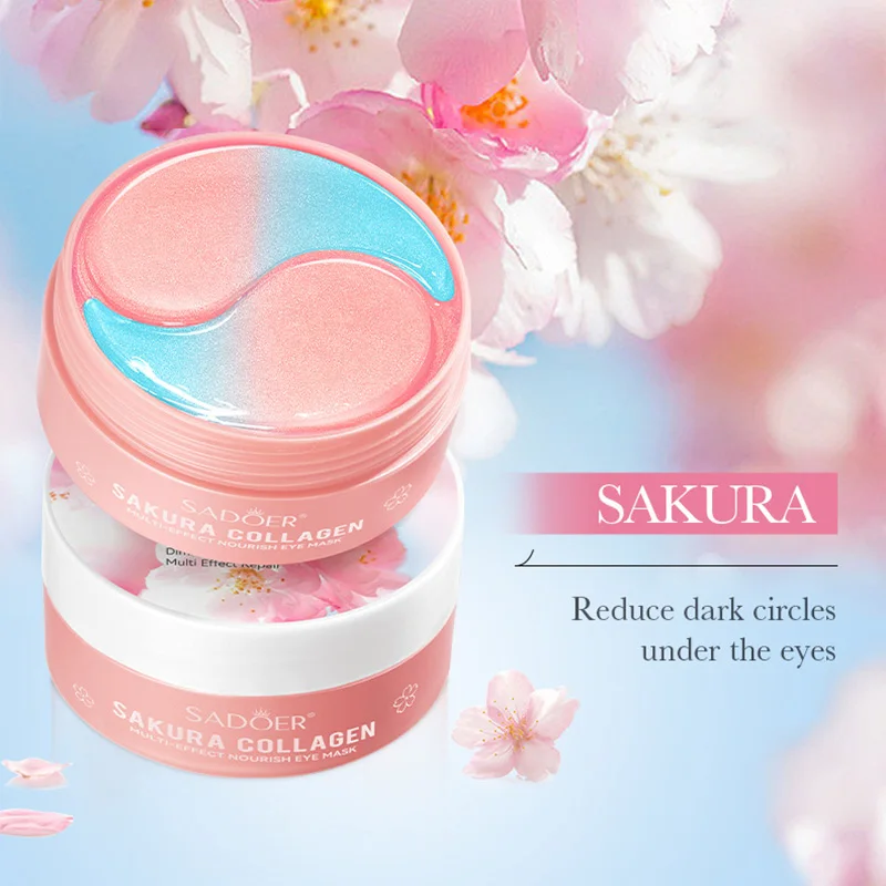 60pcs Sakura Collagen Eye Mask - Collagen Under Eye Patches recension och pris