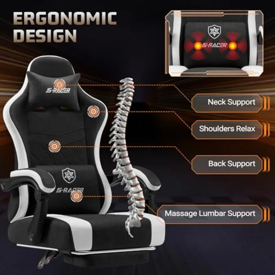 Gaming chair for adults with m - Massage recension och pris