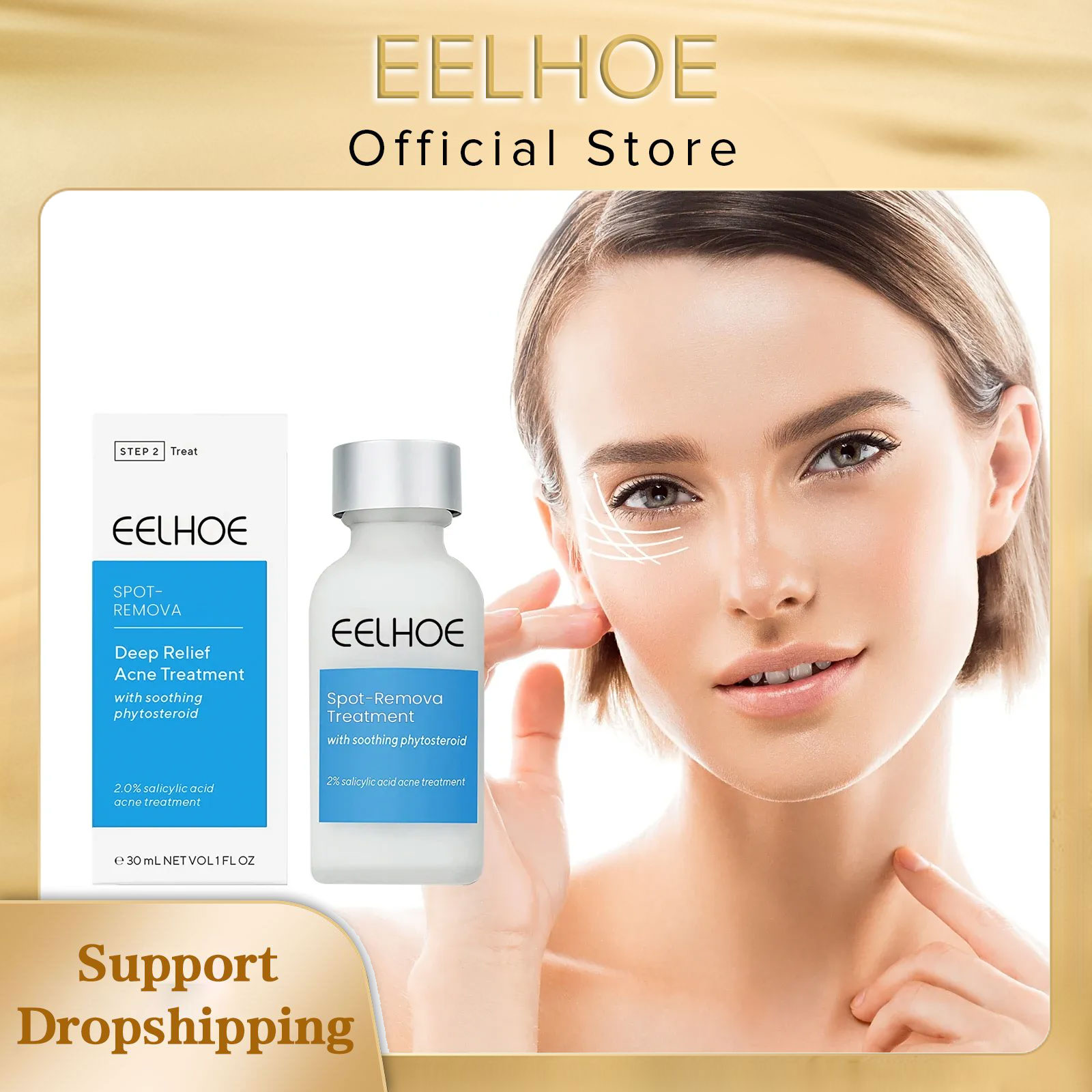 EELHOE Acne Treatment Lotion S - Salicylic Acid Blackhead Remover recension och pris