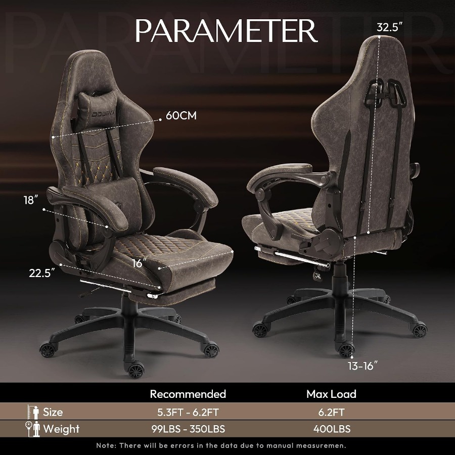 Big Tall Vintage Gaming Chair  - Massage recension och pris