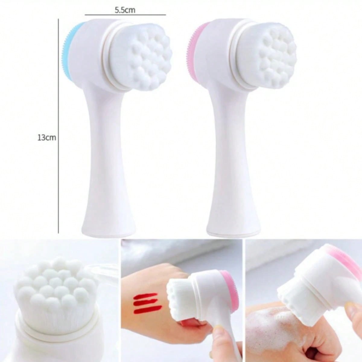 Double Sided Facial Cleanser S - Silicone Face Scrubber Electric recension och pris