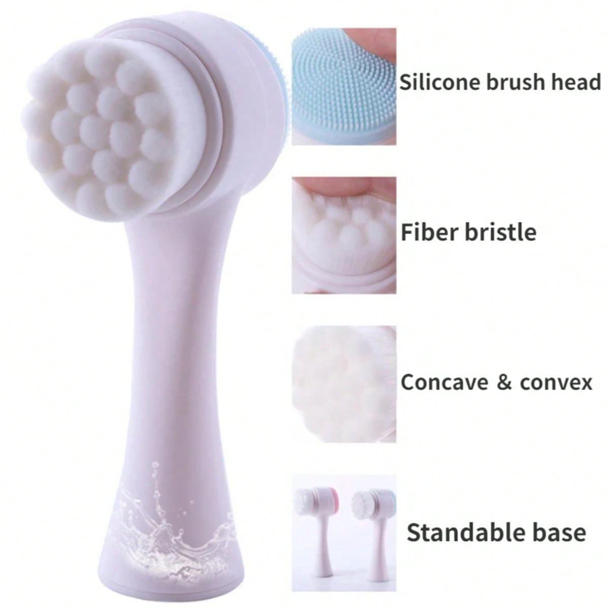 Double Sided Facial Cleanser S - Silicone Face Scrubber Electric recension och pris