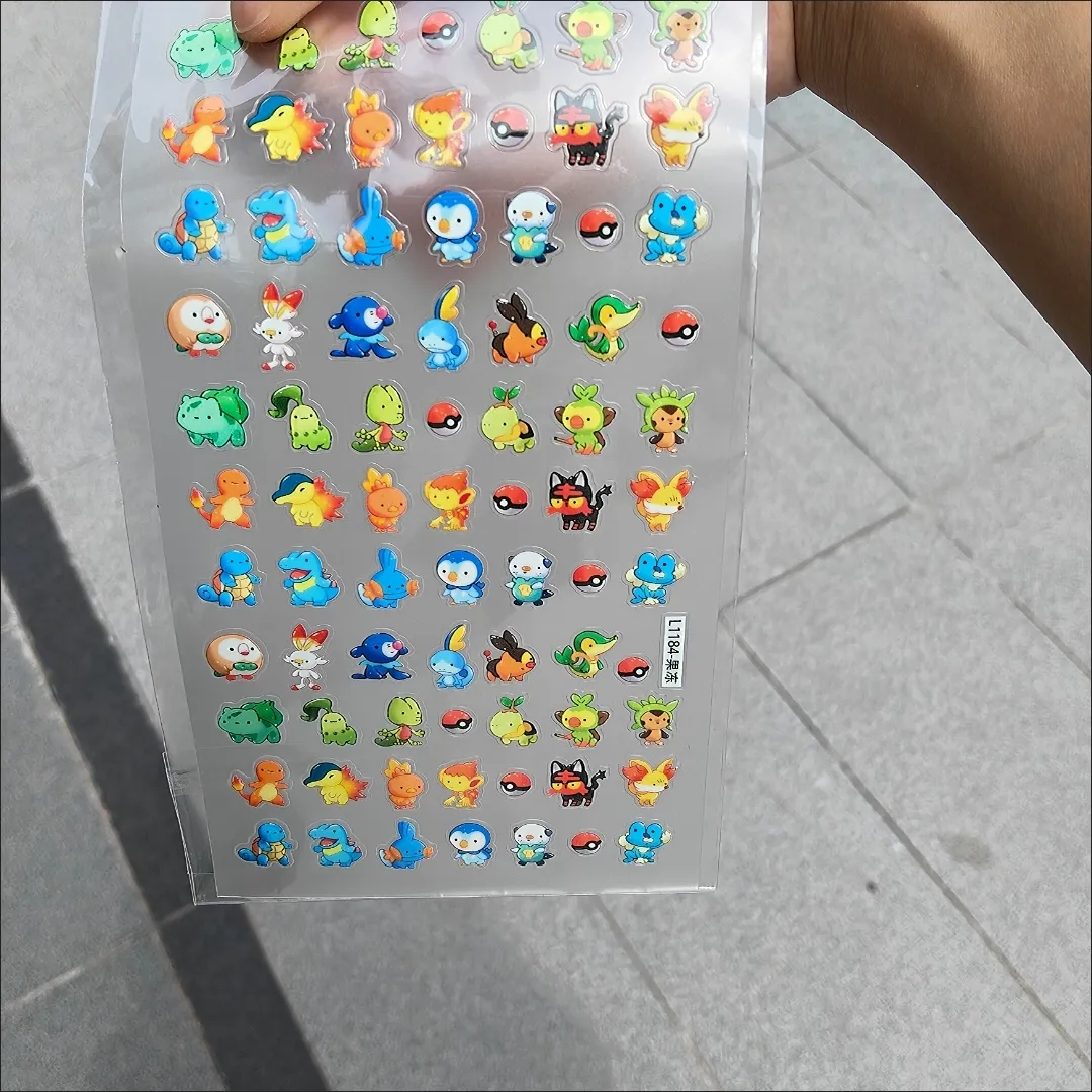  Nail Stickers Charmander Bulb - Nail Art recension och pris