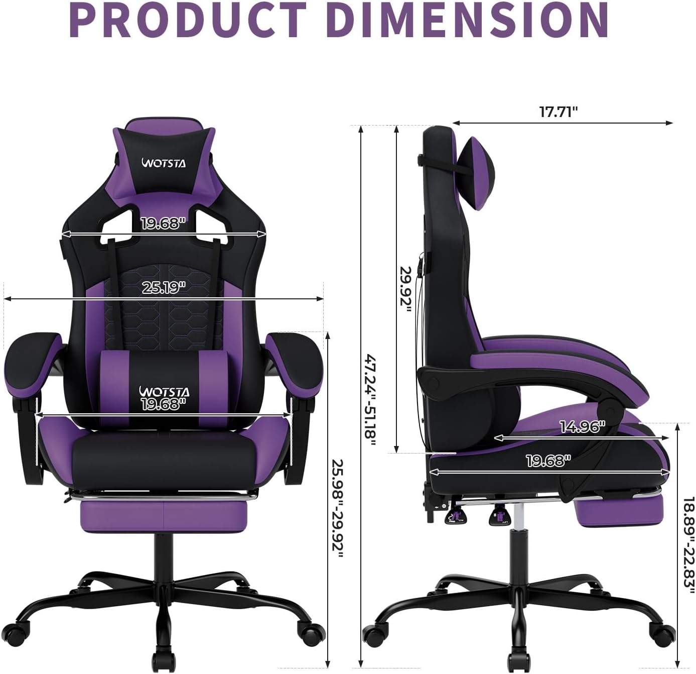Gaming Chair with Massage,Ergo - Massage recension och pris