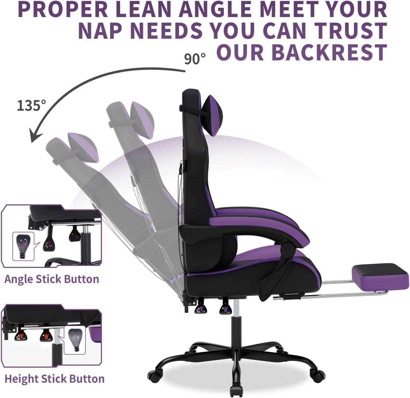 Gaming Chair with Massage,Ergo - Massage recension och pris